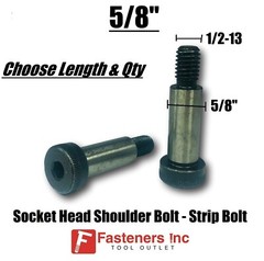 5/8″ Shoulder Bolts Socket Head Cap Screw Strip Allen Stripper (1/2-13 Thread)