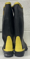 HEAVY DUTY STEEL TOE METATARSAL WATERPROOF RUBBER FIREMAN FIRE BUNKER WORK BOOTS