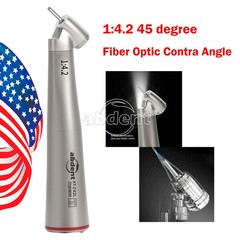 Abdent Dental 1:4.2 Fiber Optic High Speed Handpiece 45 Degree Contra Angle