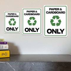 Portrait Round Plus Paper & Cardboard Only Wall or Door Sign