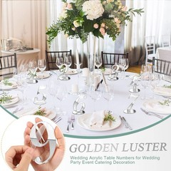 Yalikop 10 Pcs Table Numbers for Wedding 1-10 Reception Wedding Numbers Signs…