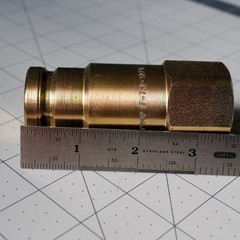 Parker FF-752-12FO Flat Face Hydraulic Coupler 1-1/4” Male -12 ORB