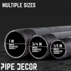 3/4 in. X 48 in. Black Pipe 4 Pack