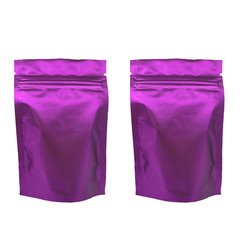 100 Metallic Matte Purple Metallized Foil Stand Up Zip Seal Smell Proof Bags