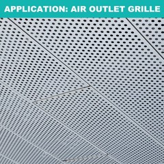 19.7″x19.7″ 304 Stainless Steel Perforated Sheet 0.39″ Hole Mesh Plate