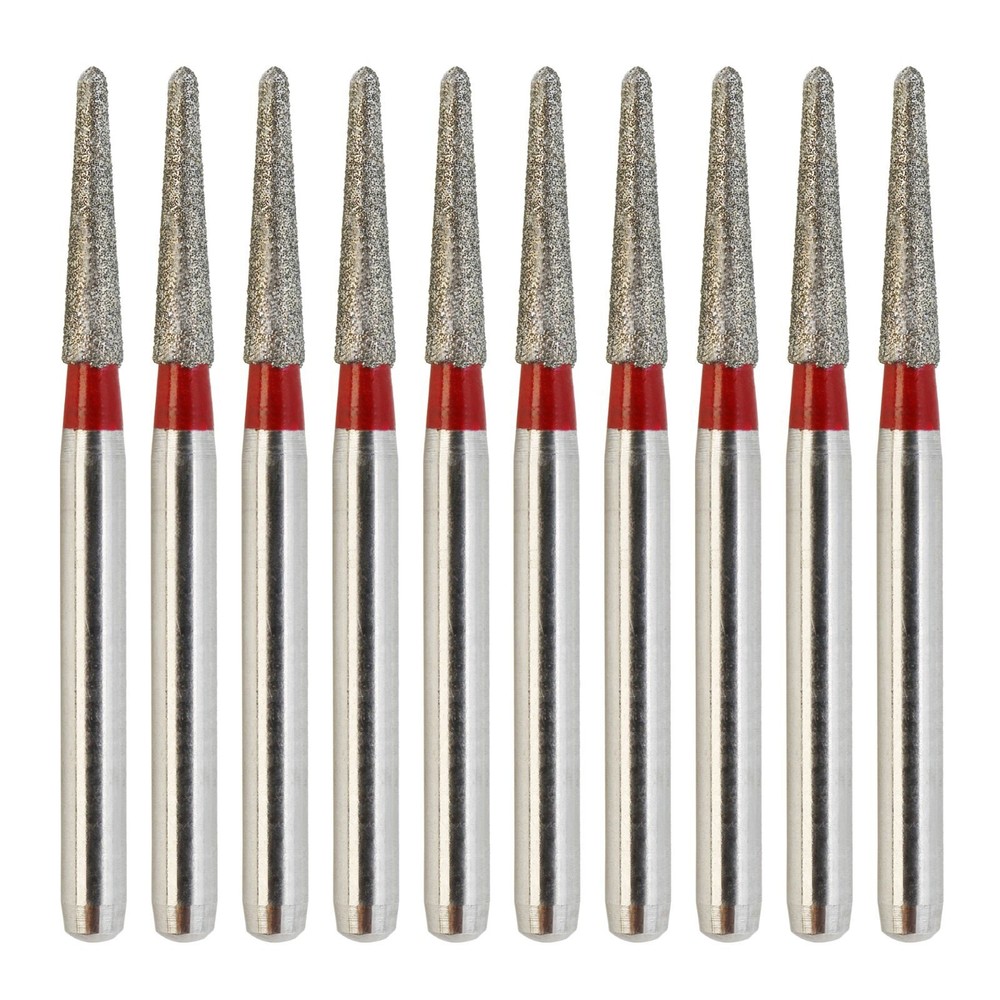 Multi-use FG 856-016F Round End Taper Diamond Burs Fine Grit Dental High Speed