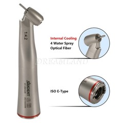 Dental 45° Angle inner Channel contra angle fiber optic LED 1:4.2 handpiece USA