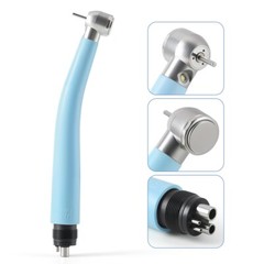 2 Color Dental LED Integrate E-generator High Speed Handpiece 3 Way Spray 4Holes