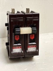 Wadsworth A240NI 40 Amp 2 Pole 2P Type A METAL FOOT Circuit Breaker A240N A240