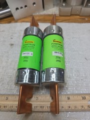 NEW QTY OF 2 BUSSMANN FRN-R-200 BUSS FUSETRON TIME DELAY 200A AMP 250V-AC FUSE