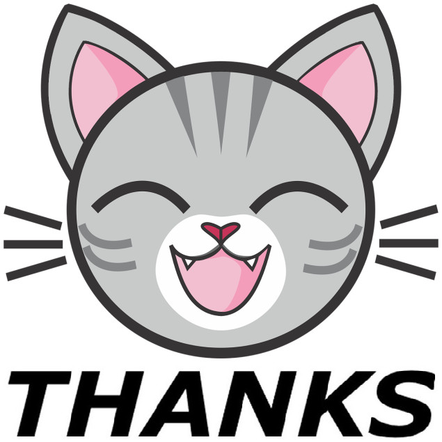 30 Custom Gray Tabby Thanks Personalized Address Labels