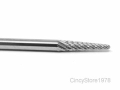 SL42D Taper SOLID Carbide Burr Bur Cutting Tool Die Grinder Bit 1/8″
