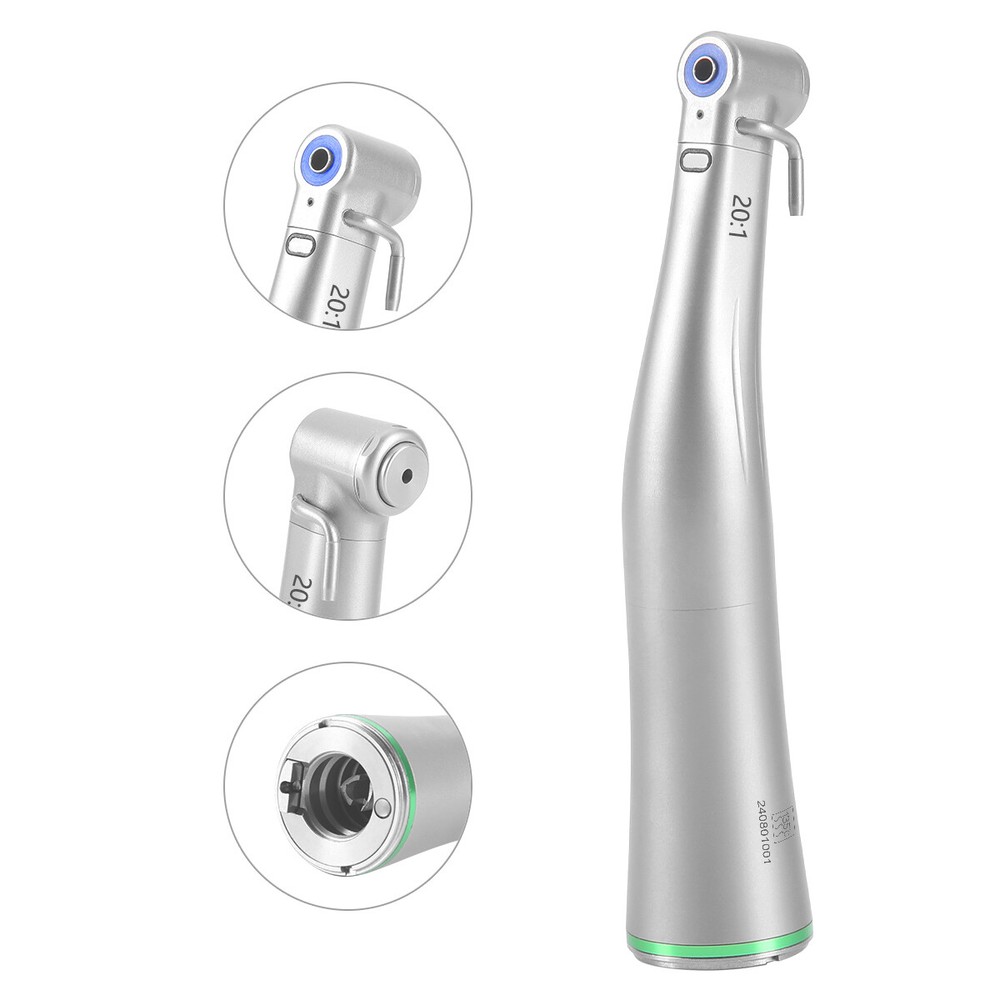 Dental LED Electric Handpiece 1:5/ 1:1 Fiber Optic Contra Angle Surgical E-type