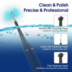 Ultrasonic Tooth Cleaner Kit Dental Plaque Calculus Stain Remover Teeth Cleaning