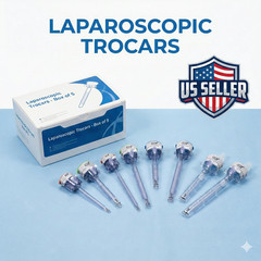Laparoscopic Trocar – Bladed Tip Auto Locking Trocar 5mm 10mm – Full Detachable