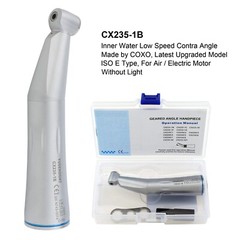 COXO Dental Low Speed Handpiece Contra Angle 1:1 Fiber Optic E Generator LED