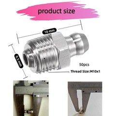 Free Shipping 50pcs Hydraulic Grease Nipples for Mini Excavator Attachments