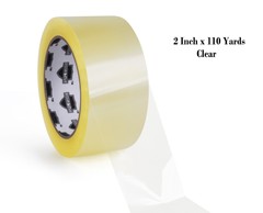 Clear Carton Sealing Tape 1.75 Mil Parcel Packing Packaging Box Tape 48mm x 100m