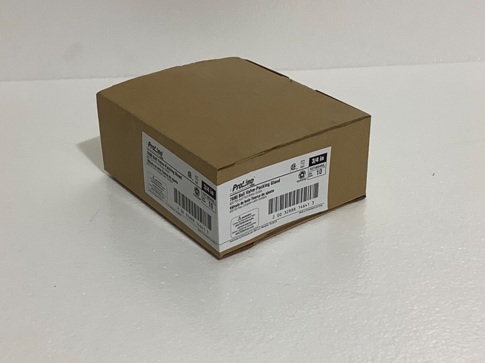 10 pcs ProLine 7690 Ball Valve-Packing Gland 600 PSI Full Port Brass Threaded