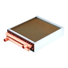 Uimoso 14 x 14 in Water to Air Heat Exchanger HVAC Coil, 65K BTU Capacity
