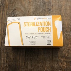 Box of 200 Plastcare USA 3.5″ x 6.5” Self Seal Sterilization Pouches
