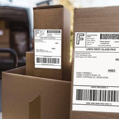 for Zebra & Rollo 4″ x 6″ Direct Thermal Address Shipping Labels Fanfold Rolls