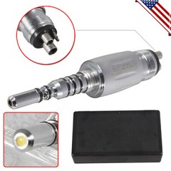 Dental Fiber Optic LED Handpiece High Speed/ LED Coupler 4/6Hole Swivel Fit KaVo