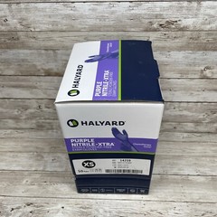 1 Box Halyard Purple Nitrile-XTRA STERILE Exam Gloves Size: XSmall Exp: 9/24