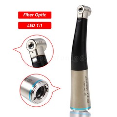 Dental 1:1 Fiber Optic LED Contra Angle Low Speed Handpiece Fit NSK MX