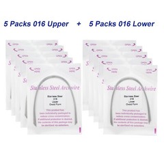 100Pcs Dental Orthodontic Arch Wire NiTi Stainless Steel Ovoid Round Rectangular