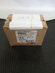 Lot 3 NOS- Square D Homeline 1 Pole 15A 120VAC Circuit Breaker – HOM115PCAFI –