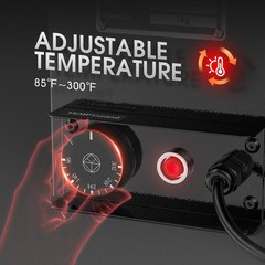 15lb Portable Welding Rod Oven 110V Temperature Controlled 85-300°F 14 In Rods