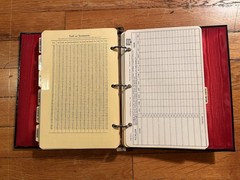 VINTAGE Mi-Reference Investment Portfolio Personal Financial Record Ledger 1967