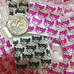 BaggiesSince1987 – 1515 MINI Zip Design Bags METALLIC PRINT GIRLY.. READ DETAILS