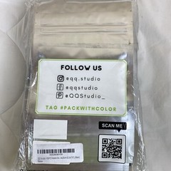 QQ Studio 100PCS Double Sided Matte Silver Stand-Up Resealable 5.5X7.9 Bags
