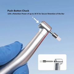 Dental 1:1 Handpiece E-type Max 40000rpm Internal Water Spray Push-Button