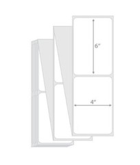 16000 Fanfold Direct Thermal Shipping Labels 4×6 Perforated for Zebra and Rollo