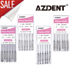 AZDENT Dental Endodontic Peeso Reamers/Gates Drill Stainless Steel Engine Use