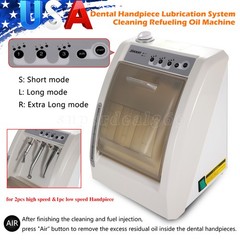 Dental Handpiece Cleaning & Lubricating Machine High Low Speed Lubricating Oil