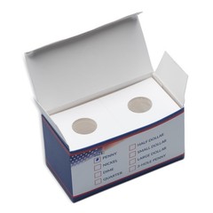 100 Nickel 2×2 Cardboard Coin Flips with Mylar Windows Archival Safe 100.0