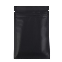 100 Flat Clear/Silver/Black Metallized Foil Resealable Bags 8.5x13cm (3.3×5.1″)