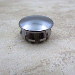 QTY 12 Steel Nickel Finish Plug Buttons 1-1/8″ Hole Size, 1-1/4″ Head Diameter