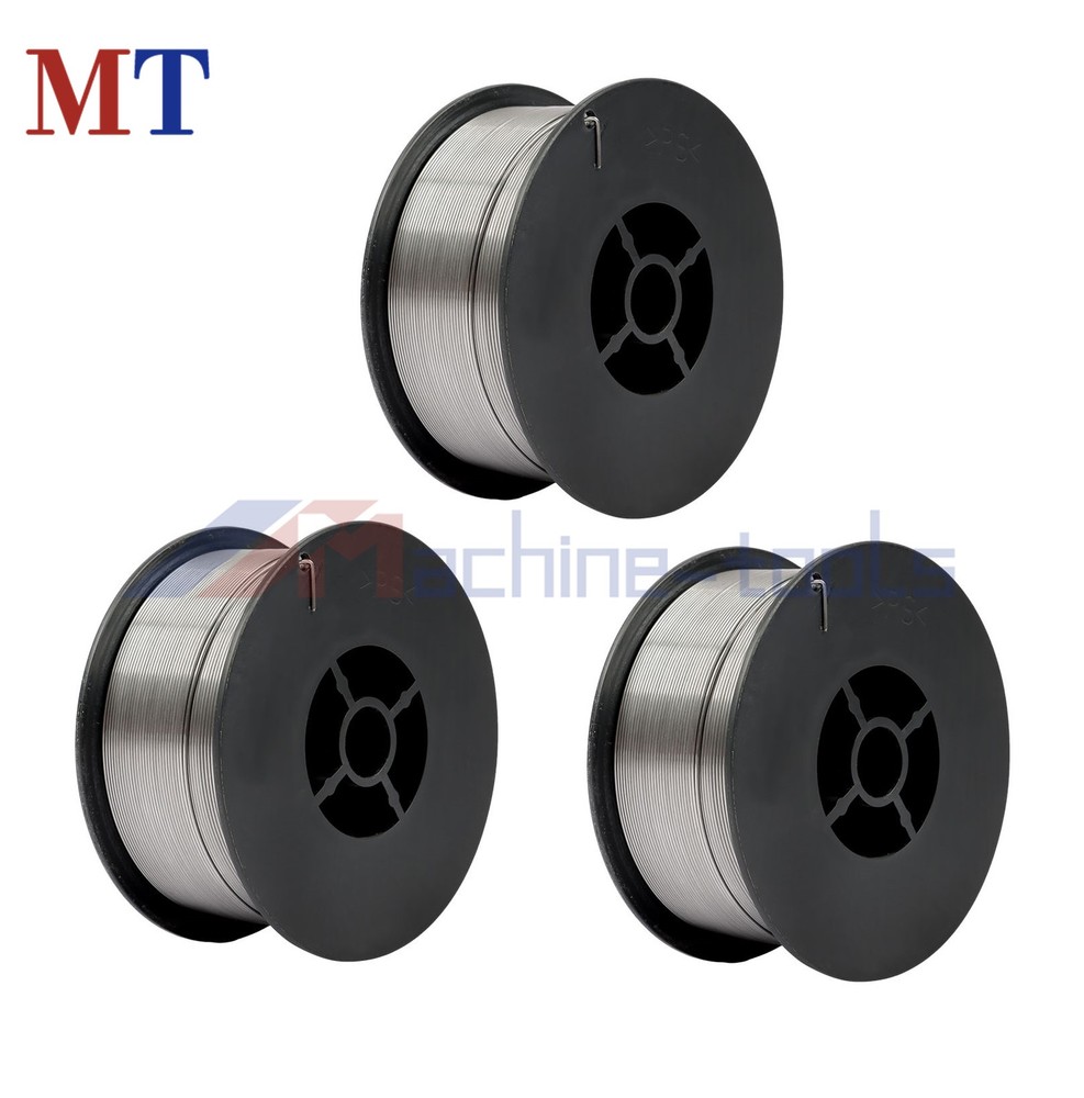 3 Pack E71T-GS .035 Inch 2 Pounds Gasless Mild Carbon Steel Welding Wire