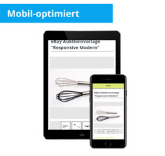 eBay template HTML mobile optimized eBay template responsive modern + editor