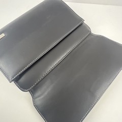 Franklin Covey Leather 6 Ringed Binder W/ Inserts Textured Pocket Compact Black