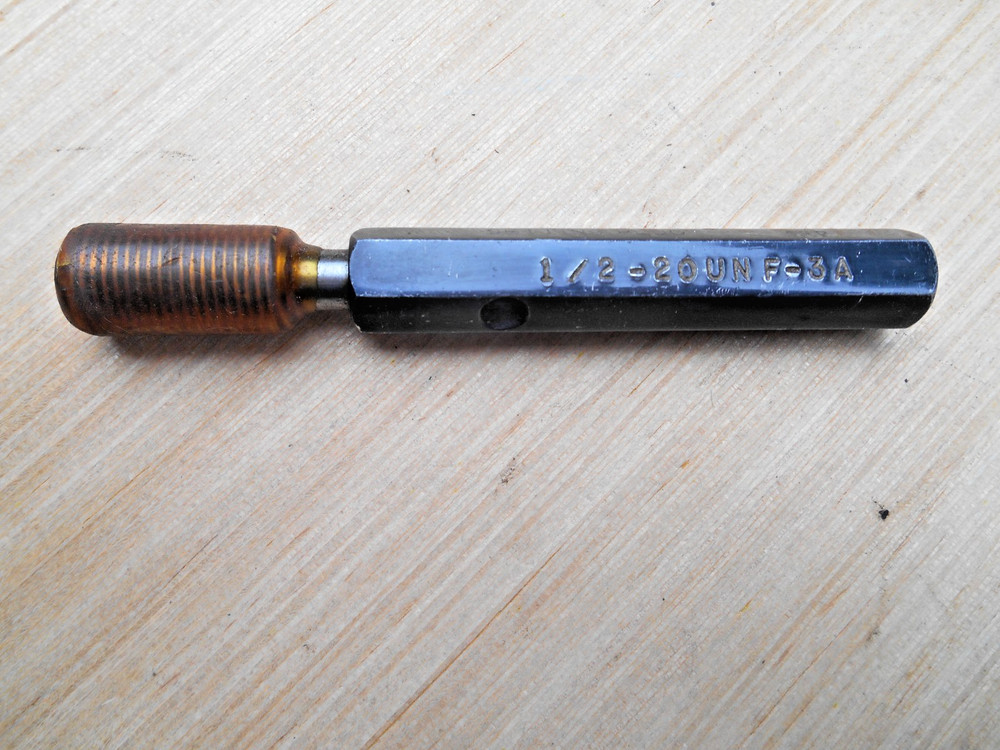 1/2- 20 UNF 3A SET THREAD PLUG GAGE GO PD. – .4675