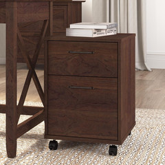 Key West 2 Drawer Mobile File Cabinet in Bing Cherry