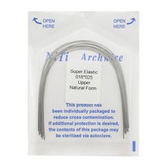 Dental Orthodontic Arch Wire Niti Super Elastic Round Rectangular Ovoid Natural