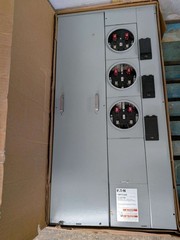 EATON METER STACK PACK 1MP3124R 400 AMP 120V240V 3R 125 AMP 3 BASE SOCKETS