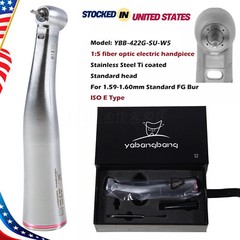 Dental 1:5 LED Fiber Optic Contra Angle Handpiece Standard Fit NSK Ti-MAX X95L 2